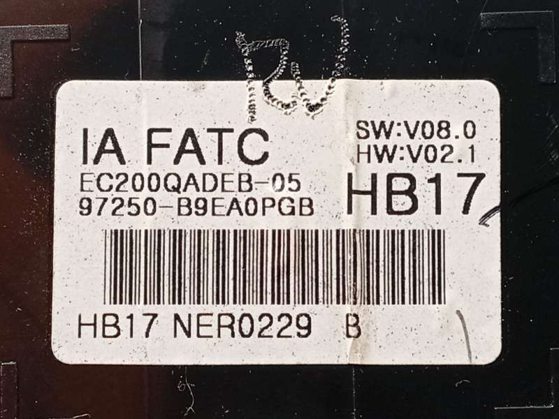 Recambio de mando climatizador para hyundai i10 ii (ba, ia) 1.2 referencia OEM IAM 97250B9EA0PGB 6