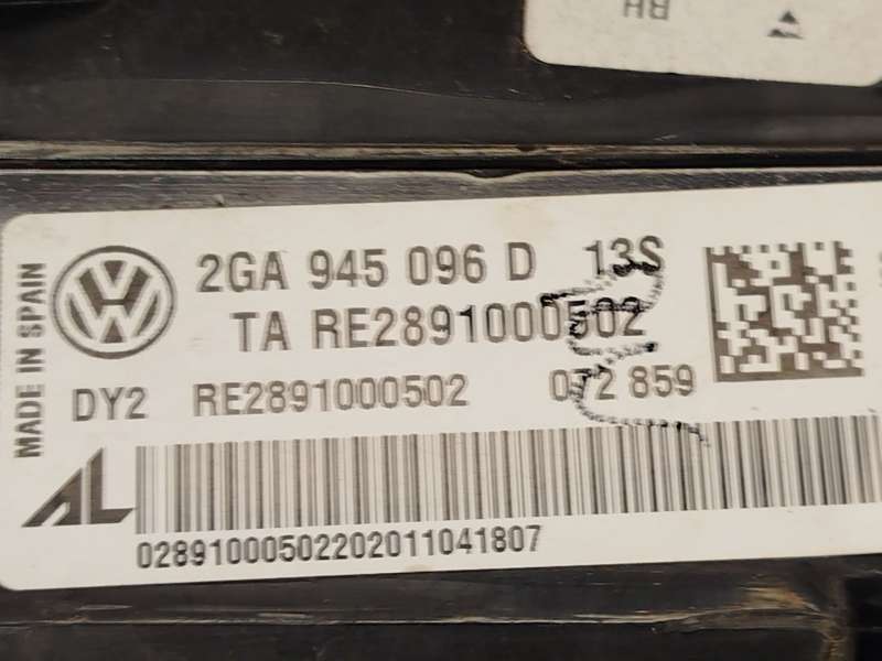 Recambio de piloto trasero derecho para volkswagen t-roc (a11, d11) 1.5 tsi referencia OEM IAM 2GA945096D 4