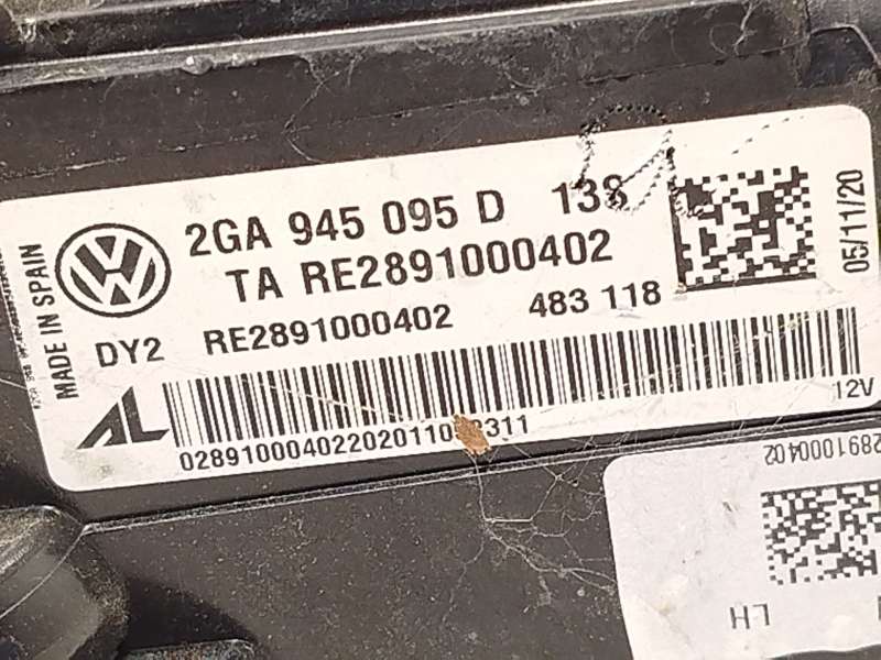 Recambio de piloto trasero izquierdo para volkswagen t-roc (a11, d11) 1.5 tsi referencia OEM IAM 2GA945095D 4