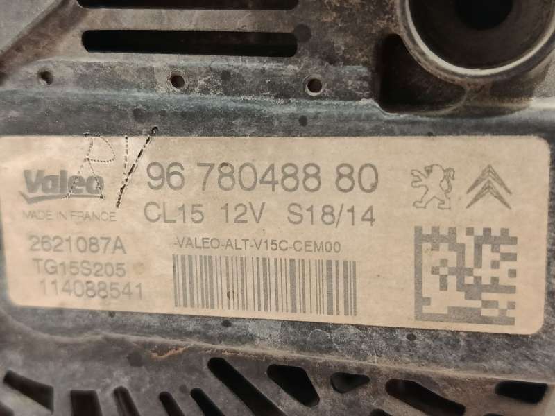Recambio de alternador para peugeot 508 i (8d_) 2.0 hdi referencia OEM IAM 9678048880 2621087A TG15S205 6