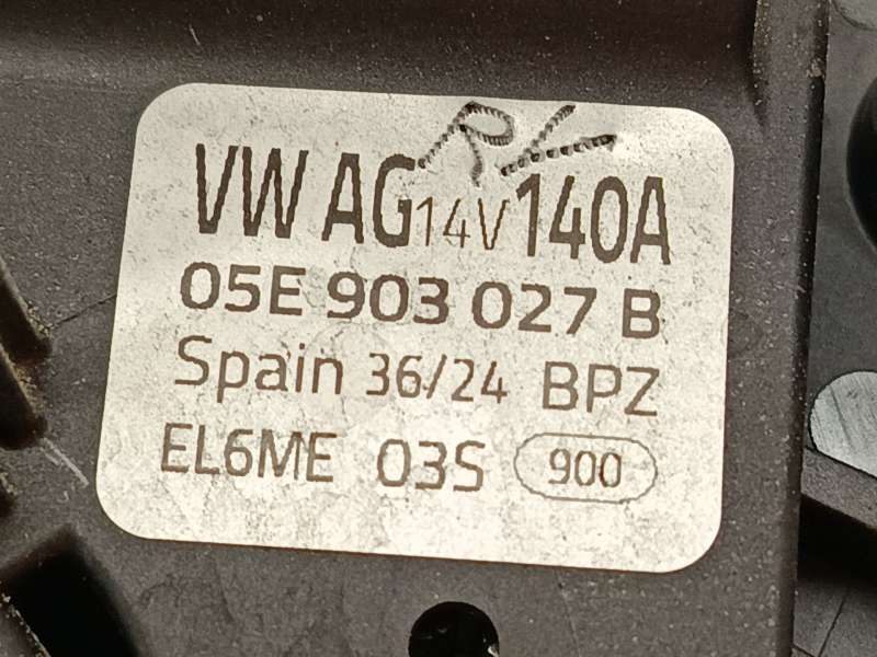 Recambio de alternador para volkswagen taigo (cs1) 1.0 tsi referencia OEM IAM 05E903027B  EL6ME 6