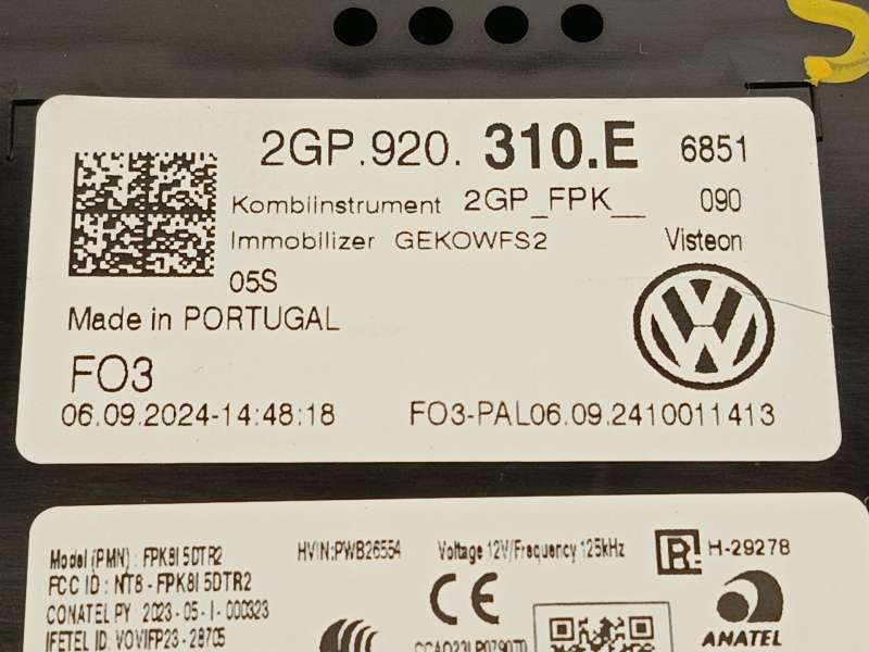 Recambio de cuadro instrumentos para volkswagen taigo (cs1) 1.0 tsi referencia OEM IAM 2GP920310E 5