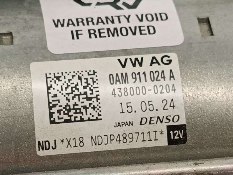 Recambio de motor arranque para volkswagen taigo (cs1) 1.0 tsi referencia OEM IAM 0AM911024A  4380000204 6