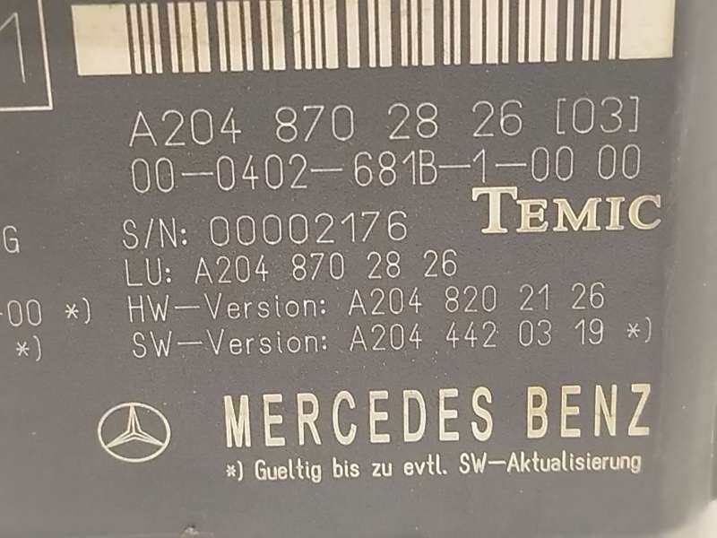 Recambio de motor cierre centralizado porton para mercedes-benz clase c t-model (s204) c 220 cdi (204.208) referencia OEM IAM A2 5