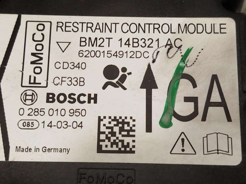 Recambio de centralita airbag para ford s-max (wa6) 2.0 tdci referencia OEM IAM BM2T14B321AC 1755055 0285010950 4