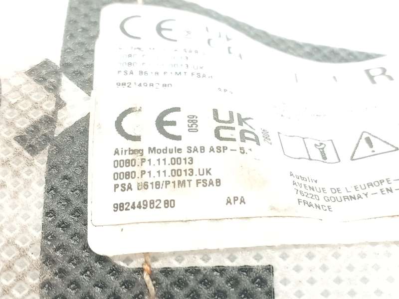 Recambio de airbag lateral delantero derecho para citroën c3 aircross ii (2r_, 2c_) 1.2 puretech 110 (2rhnzb, 2rhnzw, 2rhnpx, 2r - Negro 4