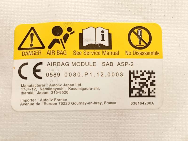 Recambio de airbag lateral delantero derecho para subaru xv (gt, g24) 2.0 i e-boxer awd (gte) referencia OEM IAM 638164200A - Azul 4