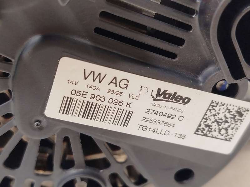 Recambio de alternador para seat ibiza v (kj1, kjg) 1.5 tsi referencia OEM IAM 05E903026K 2740492C TG14LLD 4