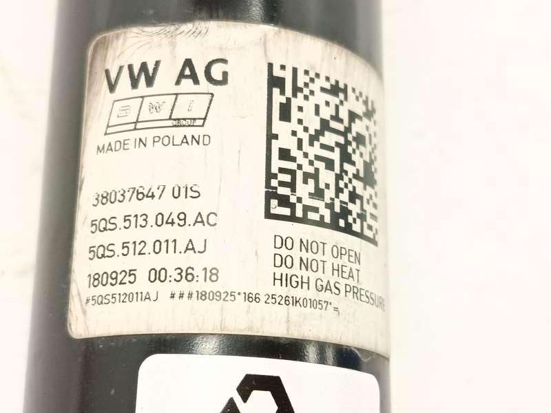 Recambio de amortiguador trasero izquierdo para volkswagen tiguan 2,0 tig referencia OEM IAM 5QS513049AC 5QS512011AJ 5