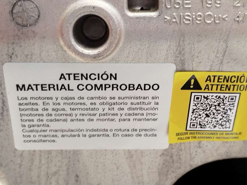 Recambio de motor completo para cupra formentor (km7, kmp) 1.5 tsi referencia OEM IAM DXD DXDB 11