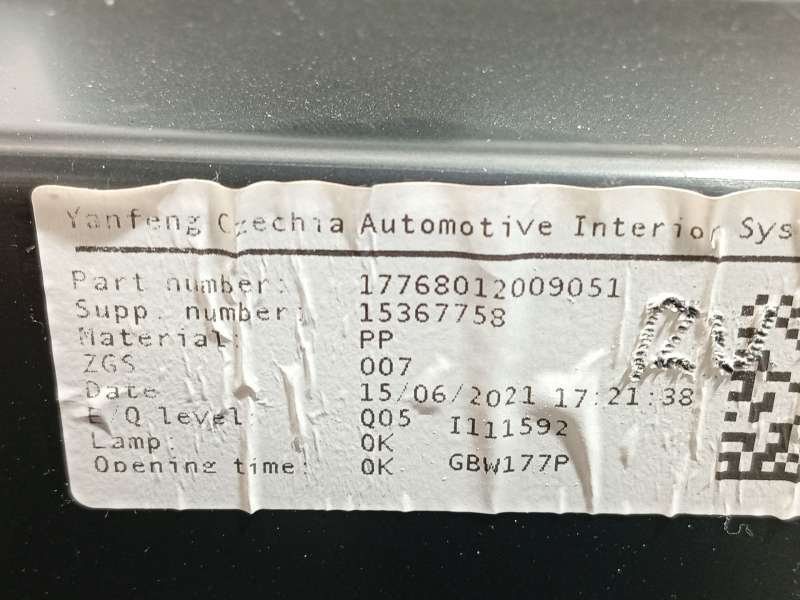 Recambio de guantera para mercedes-benz cla (c118) cla 250 e (118.386) referencia OEM IAM 17768012009051 - Gris 5
