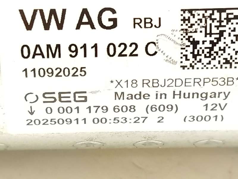 Recambio de motor arranque para seat ibiza v (kj1, kjg) 1.5 tsi referencia OEM IAM 0AM911022C  0001179608 5