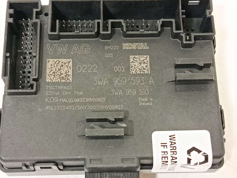 Recambio de modulo electronico para volkswagen tiguan 2,0 tig referencia OEM IAM 3WA959593A 3WA959593 4