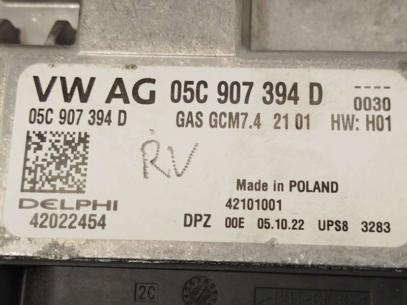 Recambio de centralita motor uce para skoda kamiq (nw4) 1.0 tsi referencia OEM IAM 05C907394D  42022454 - Gris 4
