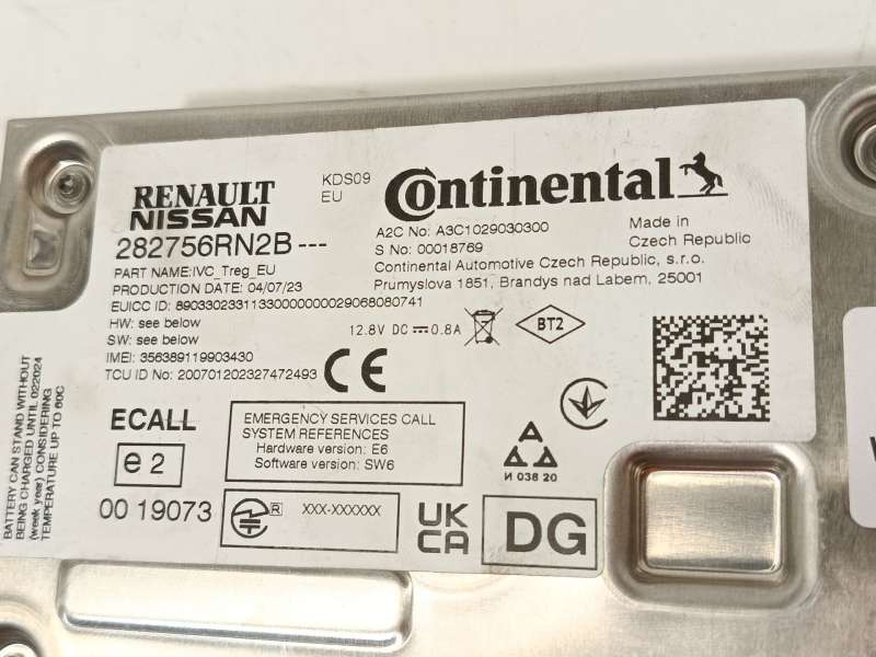 Recambio de modulo electronico para nissan qashqai iii (j12) 1.3 dig-t referencia OEM IAM 282756RN2B  A3C1029030300 - Gris 5