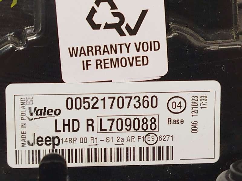 Recambio de piloto trasero derecho para jeep avenger referencia OEM IAM 52170736 - Negro 4