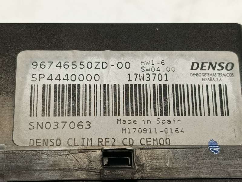 Recambio de mando climatizador para citroën c-elysee (dd_) 1.6 vti 115 (ddnfp0, ddnfp6, ddnfp9) referencia OEM IAM 96746550ZD 16 - Negro 6