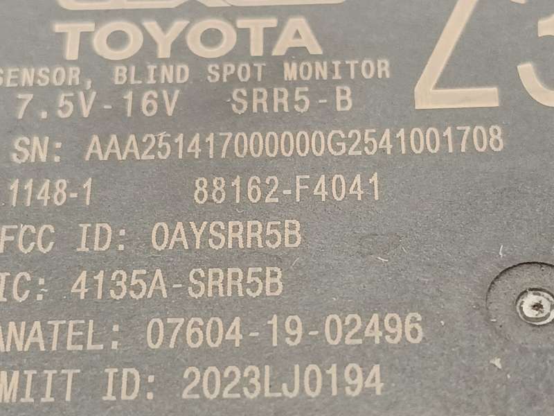 Recambio de modulo electronico para toyota c-hr (_x1_) 2.0 hybrid (maxh10) referencia OEM IAM 88162F4041 - Blanco 5