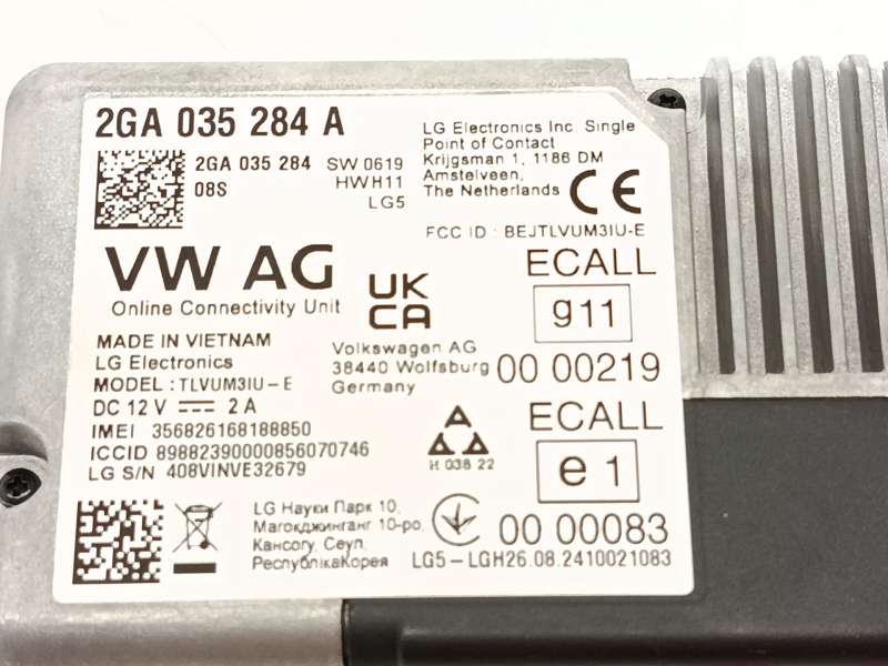 Recambio de modulo electronico para volkswagen taigo (cs1) 1.0 tsi referencia OEM IAM 2GA035284A 5