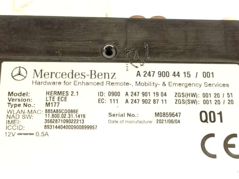 Recambio de modulo electronico para mercedes-benz cla (c118) cla 250 e (118.386) referencia OEM IAM A2479004415 - Gris 4
