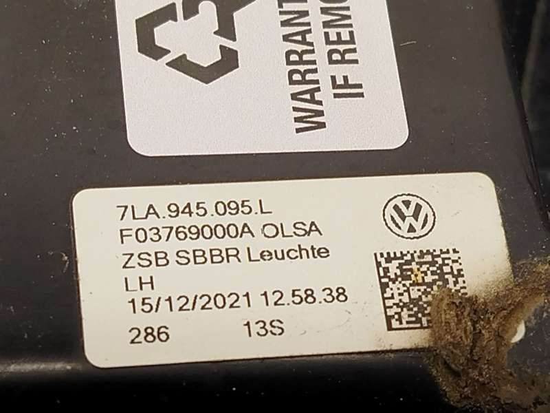 Recambio de piloto trasero izquierdo para volkswagen transporter t6 furgoneta (sga, sgh, sha, shh) 2.0 tdi referencia OEM IAM 7L 5