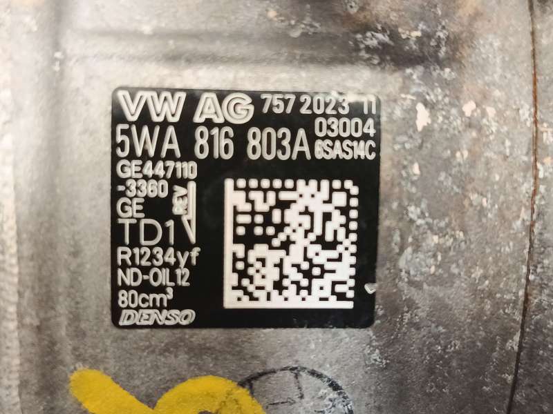 Recambio de compresor aire acondicionado para seat leon (kl1, klg) 1.5 etsi referencia OEM IAM 5WA816803A 6SAS14C 4471103360 5