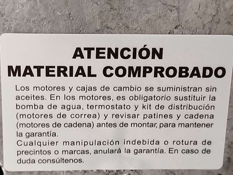 Recambio de motor completo para seat ibiza iii (6l1) 1.9 tdi referencia OEM IAM ATD 9