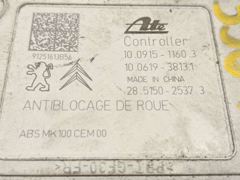 Recambio de abs para citroën c3 picasso (sh_) 1.6 hdi 90 referencia OEM IAM 9678416180 10091511603 10022000664 7