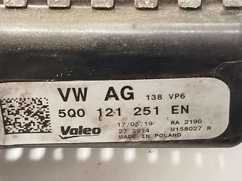 Recambio de radiador agua para skoda superb iii station wagon (3v5) 2.0 tdi referencia OEM IAM 5Q0121251EN 4