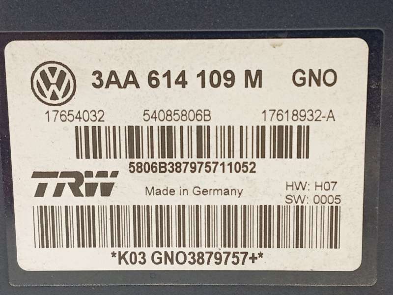Recambio de abs para volkswagen passat b7 (362) 1.8 tsi referencia OEM IAM 3AA614109M 54085806B 17654032 6