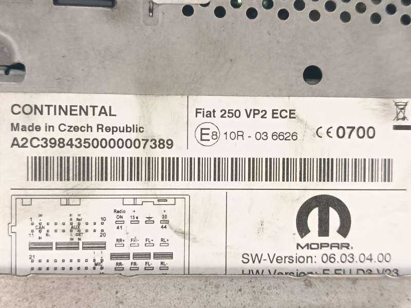 Recambio de pantalla multifuncion para fiat ducato furgoneta (250_) 130 multijet 2,3 d referencia OEM IAM 735683881 07356838810 - Blanco 6