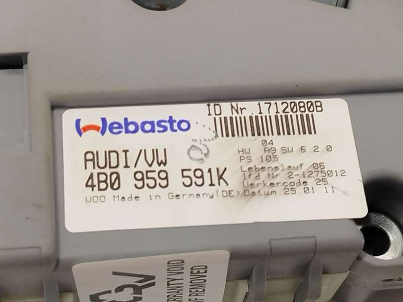 Recambio de motor techo electrico para audi a3 (8p1) 1.2 tsi referencia OEM IAM 4B0959591K - Blanco 5