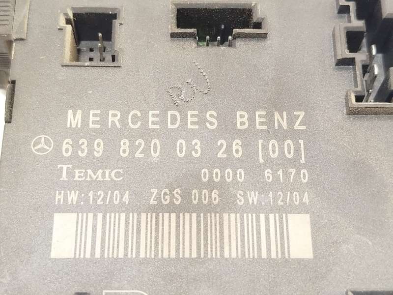 Recambio de centralita confort para mercedes-benz vito / mixto furgoneta (w639) 115 cdi (639.601, 639.603, 639.605) referencia O - Negro 4