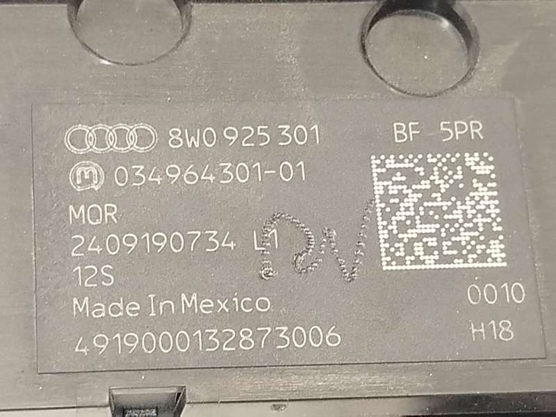 Recambio de mando multifuncion para audi a5 sportback (f5a, f5f) 2.0 tdi referencia OEM IAM 8W09253015PR - Blanco 5