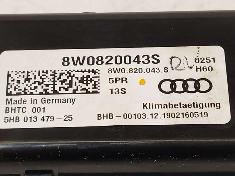 Recambio de mando climatizador para audi a5 sportback (f5a, f5f) 2.0 tdi referencia OEM IAM 8W0820043S5PR  5HB013479 - Blanco 5