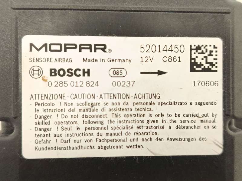 Recambio de centralita airbag para fiat doblo cargo (263_) 1.3 d multijet referencia OEM IAM 52014450  0285012824 4