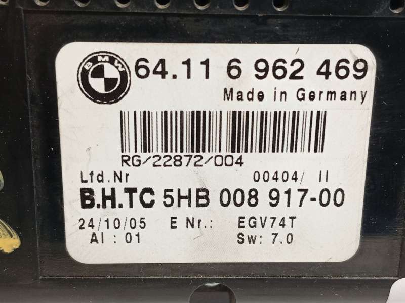 Recambio de mando climatizador para mini mini (r50, r53) cooper referencia OEM IAM 64116962469  5HB008917 - Crema 5