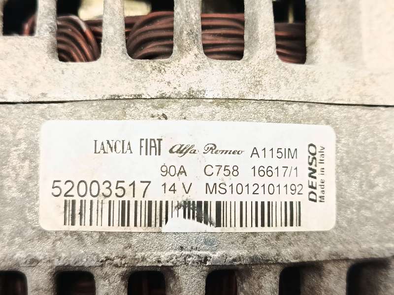 Recambio de alternador para fiat doblo cargo (263_) 1.3 d multijet referencia OEM IAM 52003517  1012101192 5