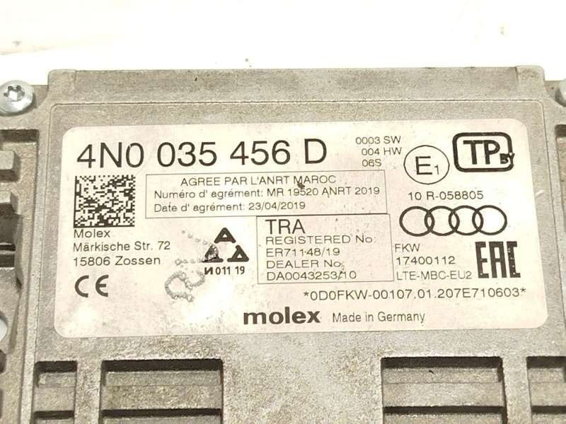 Recambio de modulo electronico para audi a5 sportback (f5a, f5f) 2.0 tdi referencia OEM IAM 4N0035456D - Blanco 4