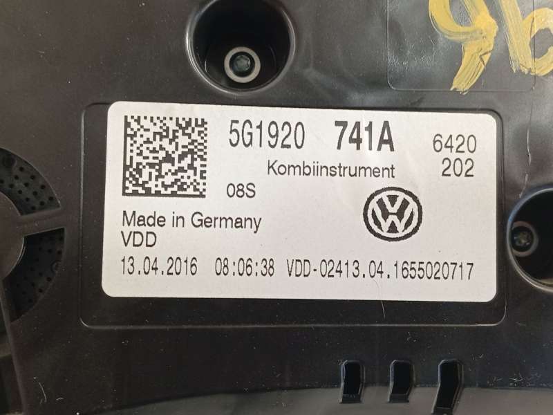 Recambio de cuadro instrumentos para volkswagen golf vii variant (ba5, bv5) 1.6 tdi referencia OEM IAM 5G1920741A - Plata 6