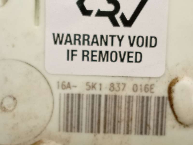 Recambio de cerradura puerta delantera derecha para volkswagen golf vii variant (ba5, bv5) 1.6 tdi referencia OEM IAM 5K1837016E - Plata 4