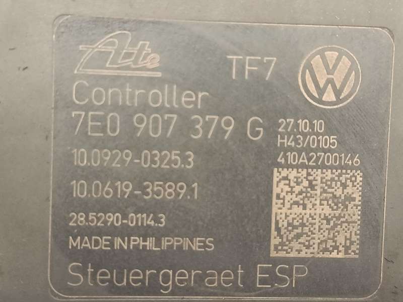 Recambio de abs para volkswagen transporter t5 furgoneta (7ha, 7hh, 7ea, 7eh) 2.0 tdi referencia OEM IAM 7E0614517C 7E0907379G 1 - Blanco 6