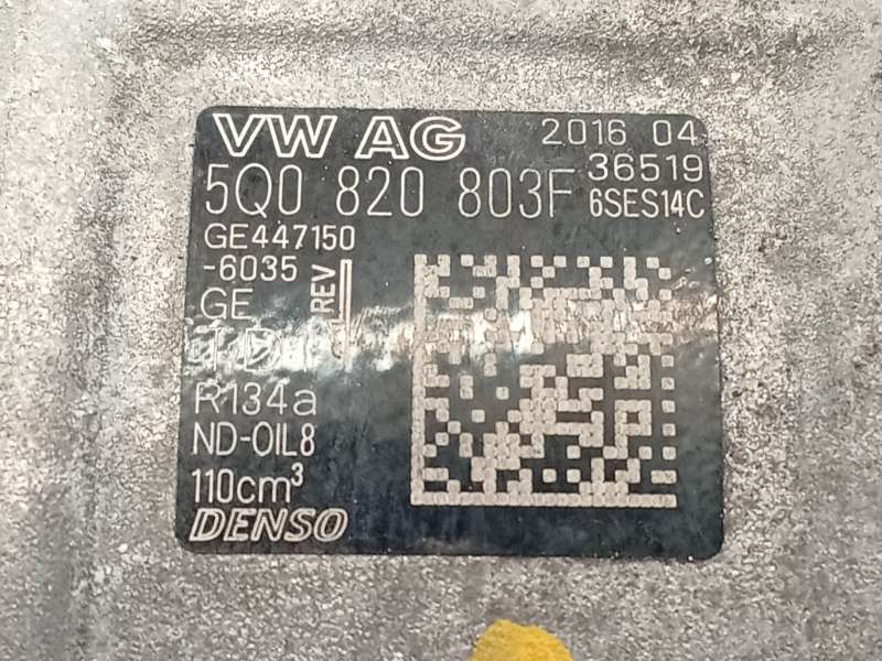 Recambio de compresor aire acondicionado para volkswagen golf vii variant (ba5, bv5) 1.6 tdi referencia OEM IAM 5Q0820803F 6SES1 - Plata 6