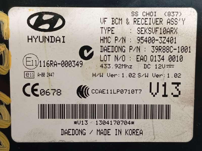 Recambio de modulo electronico para hyundai i40 i (vf) 1.7 crdi referencia OEM IAM 954003Z401 - Azul 4