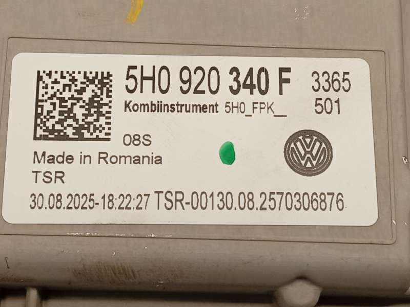 Recambio de cuadro instrumentos para volkswagen  golf viii 1.5 referencia OEM IAM 5H0920340F - Plata 6