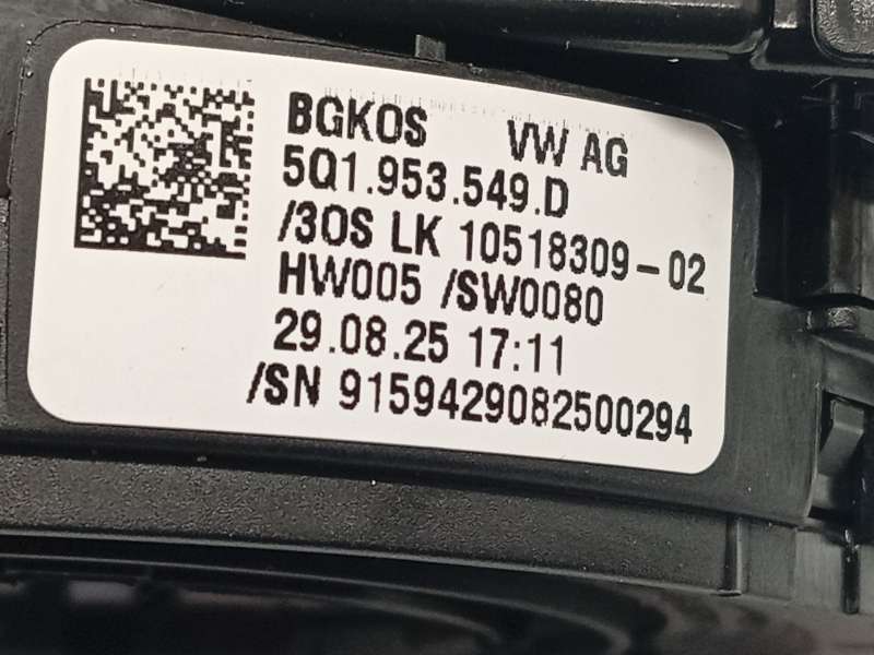 Recambio de mando intermitentes para volkswagen  golf viii 1.5 referencia OEM IAM 5Q1953507FLIGI 5Q1953549D 5Q1953513AA - Plata 11