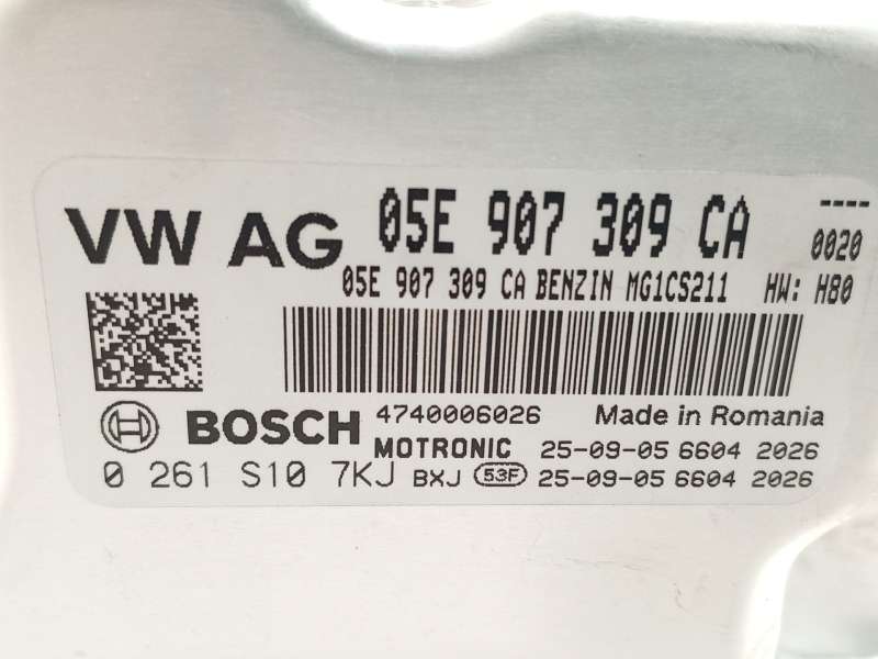 Recambio de centralita motor uce para volkswagen  golf viii 1.5 referencia OEM IAM 05E907309CA  0261S107KJ - Plata 5