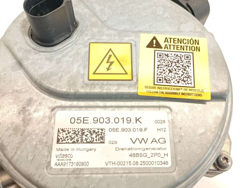 Recambio de alternador para volkswagen  golf viii 1.5 referencia OEM IAM 05E903019K 05E903019F AAA9173190900 - Plata 5