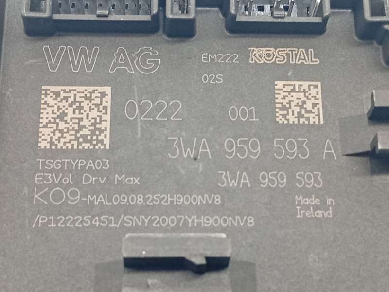 Recambio de modulo confort para volkswagen  golf viii 1.5 referencia OEM IAM 3WA959593A - Plata 3
