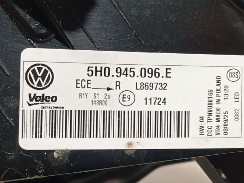 Recambio de piloto trasero derecho para volkswagen  golf viii 1.5 referencia OEM IAM 5H0945096E  L869732 - Plata 5